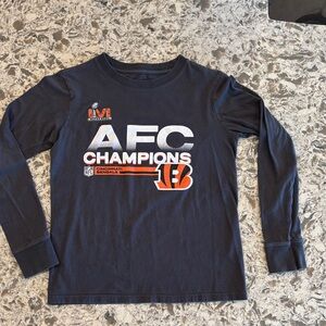 Cincinnati Bengals AFC Champions Kids Long Sleeve Shirt - Gray